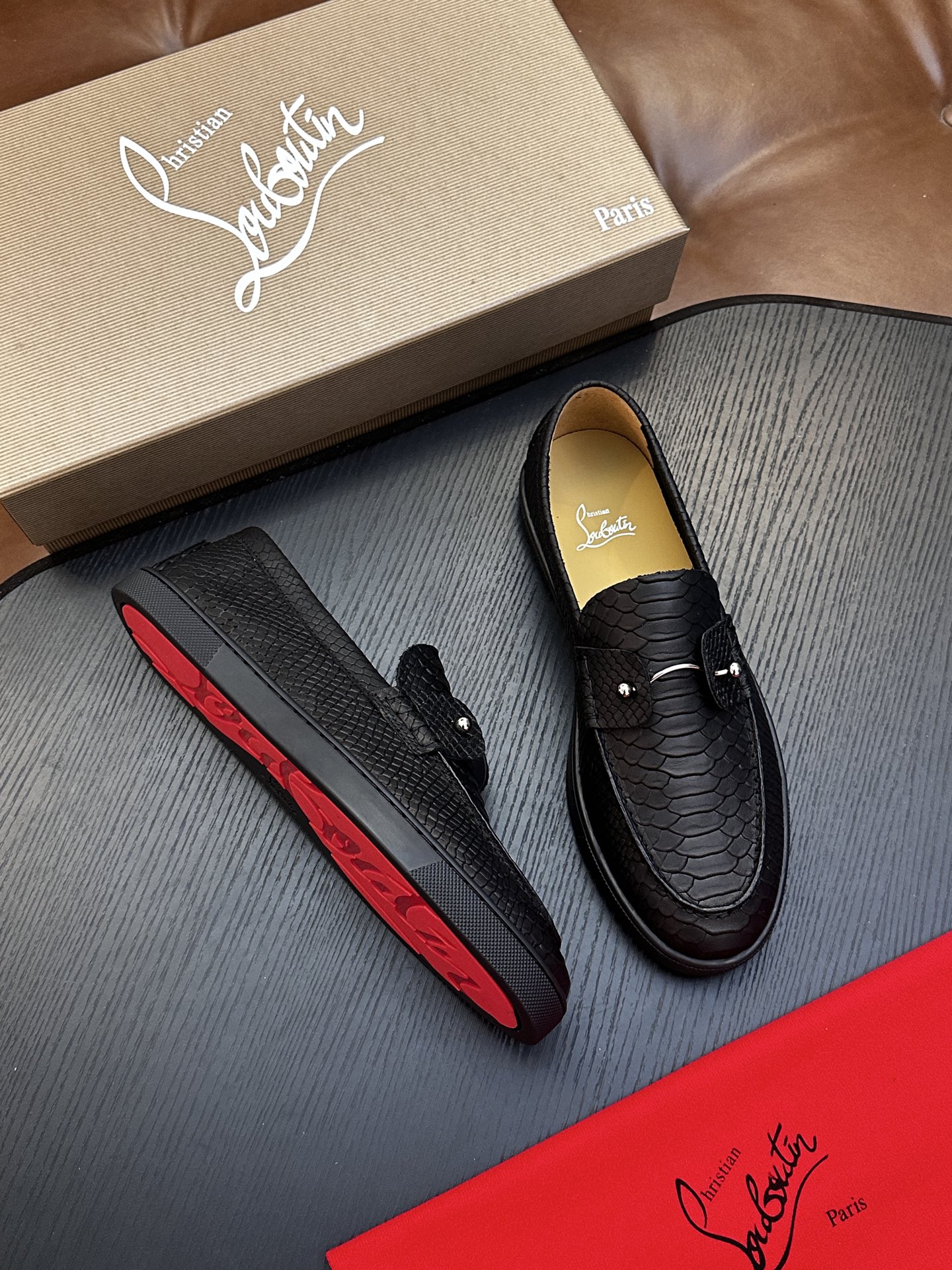 Cheap New Arrivals Christian Louboutin Shoes For Men in 208933, $135 USD- [IB208933] - Replica Christian Louboutin Loafers For Men