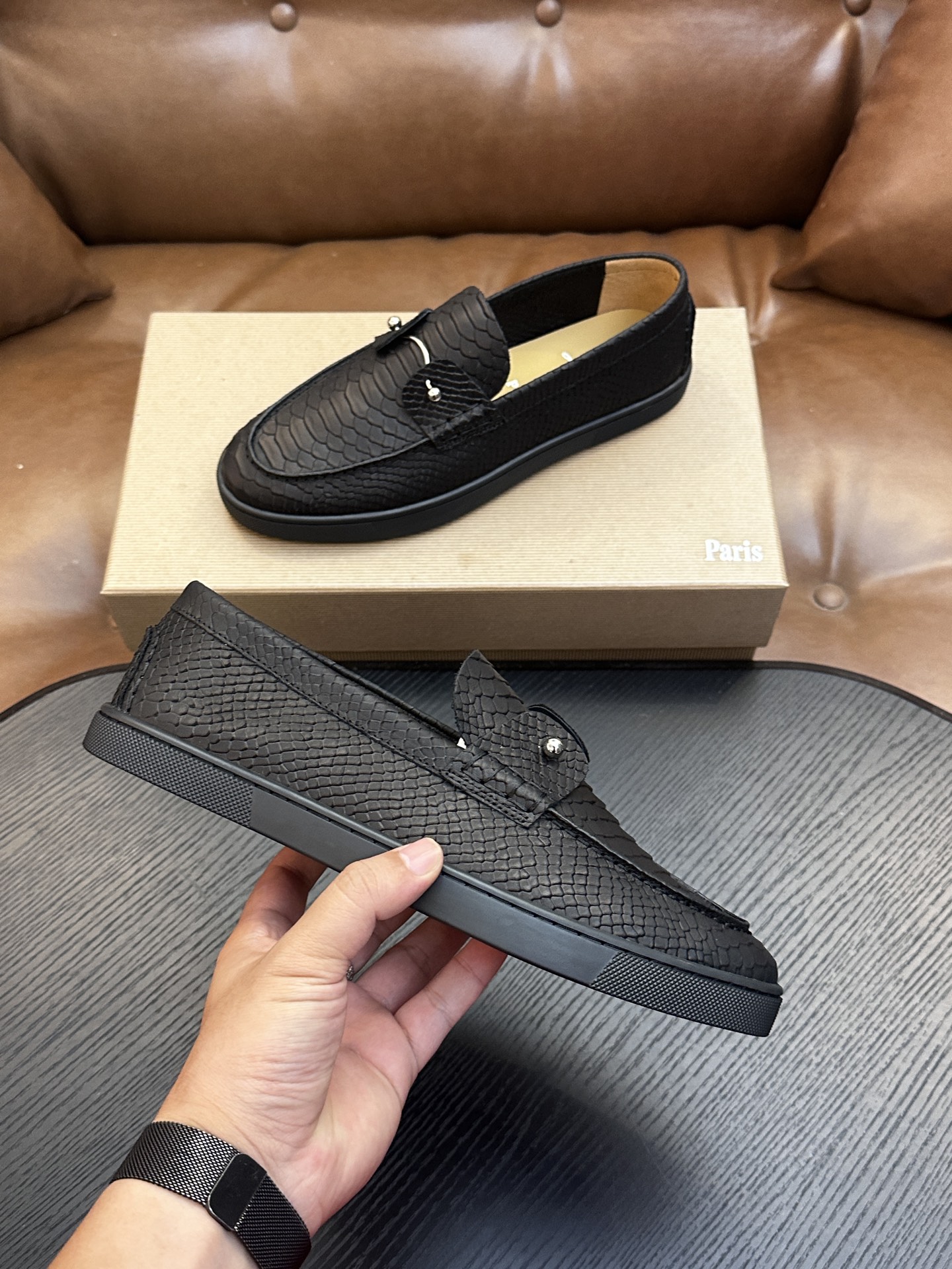 Cheap New Arrivals Christian Louboutin Shoes For Men in 208933, $135 USD- [IB208933] - Replica Christian Louboutin Loafers For Men