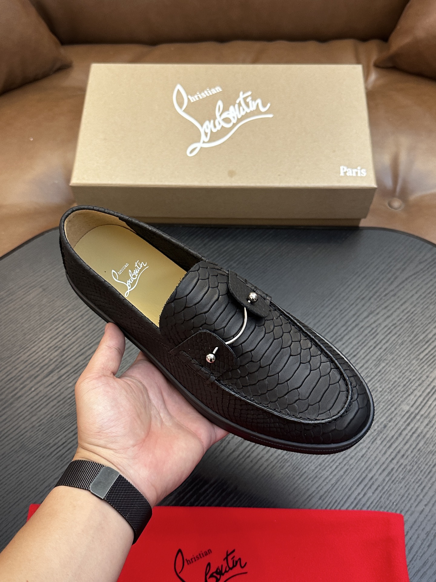 Cheap New Arrivals Christian Louboutin Shoes For Men in 208933, $135 USD- [IB208933] - Replica Christian Louboutin Loafers For Men