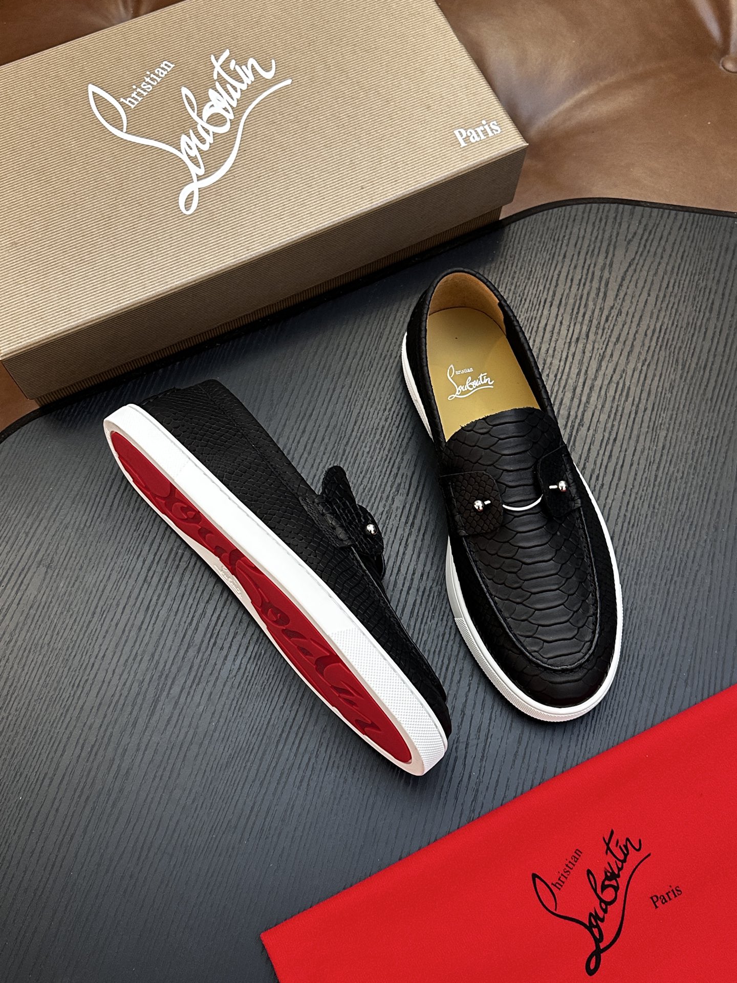 Cheap New Arrivals Christian Louboutin Shoes For Men in 208934, $135 USD- [IB208934] - Replica Christian Louboutin Loafers For Men
