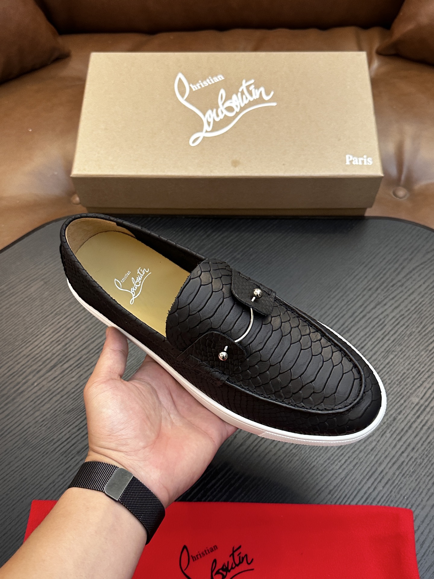 Cheap New Arrivals Christian Louboutin Shoes For Men in 208934, $135 USD- [IB208934] - Replica Christian Louboutin Loafers For Men
