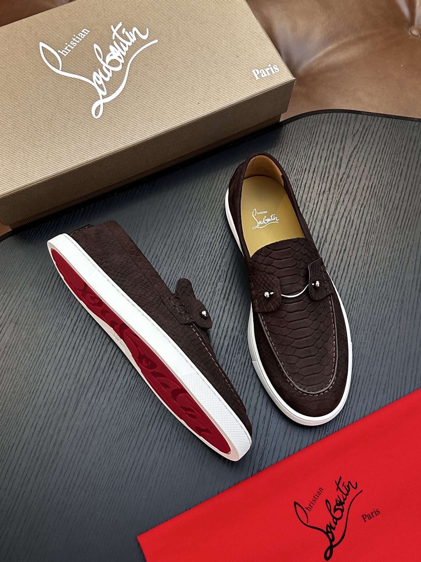 Cheap New Arrivals Christian Louboutin Shoes For Men in 208935, $135 USD- [IB208935] - Replica Christian Louboutin Loafers For Men