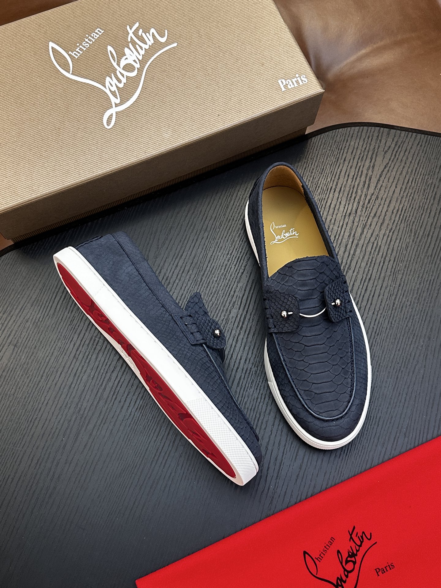 Cheap New Arrivals Christian Louboutin Shoes For Men in 208936, $135 USD- [IB208936] - Replica Christian Louboutin Loafers For Men