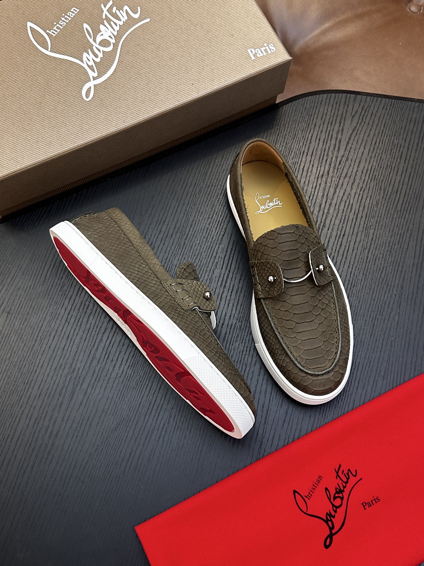Cheap New Arrivals Christian Louboutin Shoes For Men in 208937, $135 USD- [IB208937] - Replica Christian Louboutin Loafers For Men