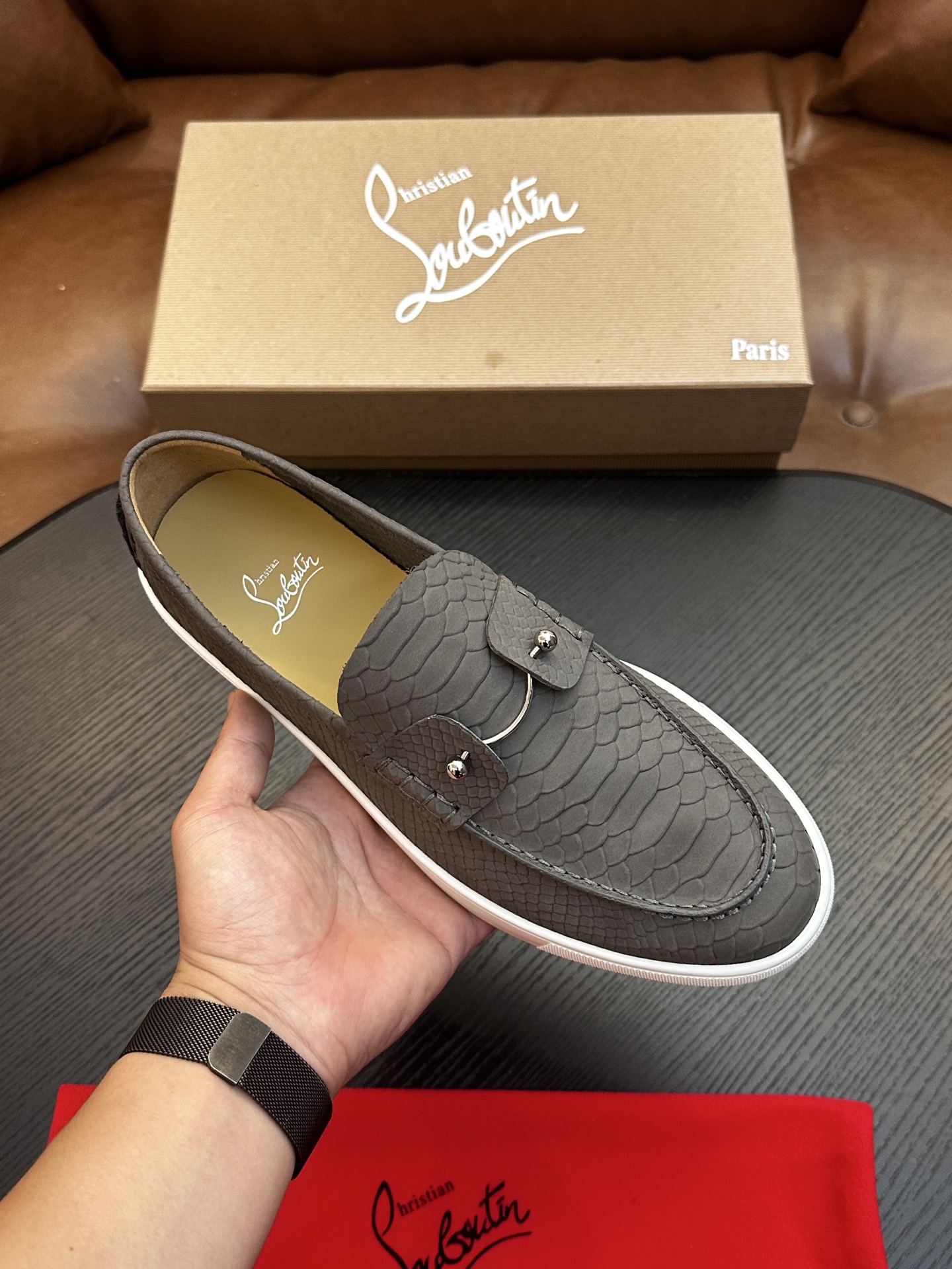 Cheap New Arrivals Christian Louboutin Shoes For Men in 208938, $135 USD- [IB208938] - Replica Christian Louboutin Loafers For Men