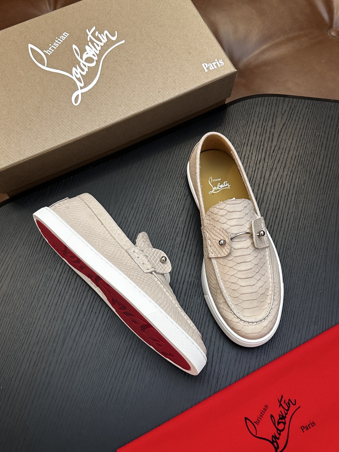 Cheap New Arrivals Christian Louboutin Shoes For Men in 208939, $135 USD- [IB208939] - Replica Christian Louboutin Loafers For Men