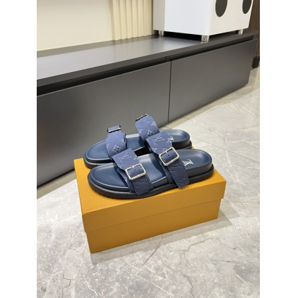 Cheap Louis Vuitton Slippers For Men in 211230, $50 USD- [IB211230] - Replica Louis Vuitton Slippers For Men