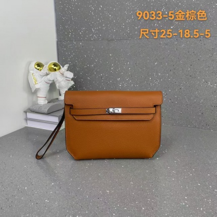 Cheap New Arrivals Hermes AAA quality Clutchs for Men in 211960, $75 USD- [IB211960] - Replica Hermes AAA+++ Bags For Men