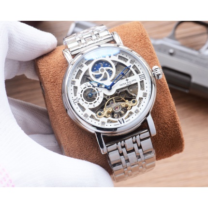 Patek Philippe high-quality open-work mechanical wristwatch in 212480