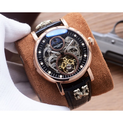 Patek Philippe high-quality open-work mechanical wristwatch in 212489