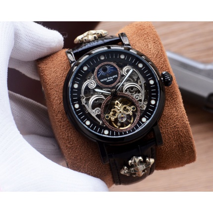 Patek Philippe high-quality open-work mechanical wristwatch in 212490
