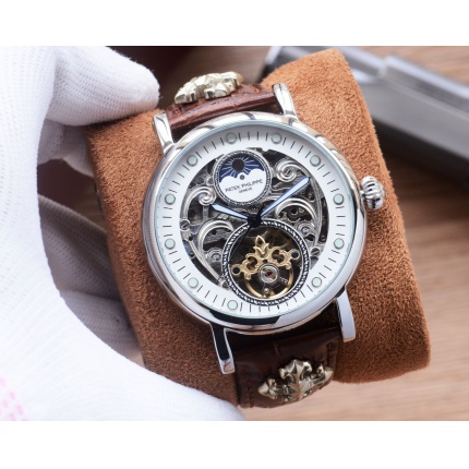 Patek Philippe high-quality open-work mechanical wristwatch in 212493