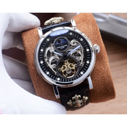 Patek Philippe high-quality open-work mechanical wristwatch in 212494