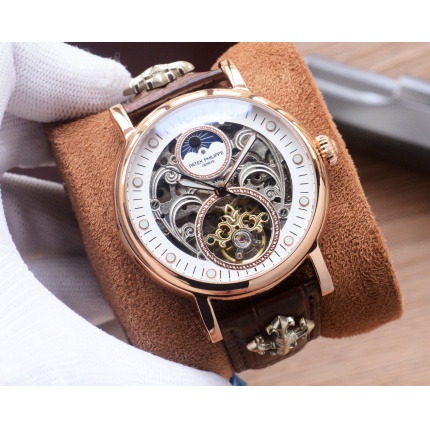 Patek Philippe high-quality open-work mechanical wristwatch in 212495