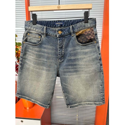 Cheap Louis Vuitton Jeans for Men in 212886, $65 USD- [IB212886] - Replica Louis Vuitton Short Jeans For Men