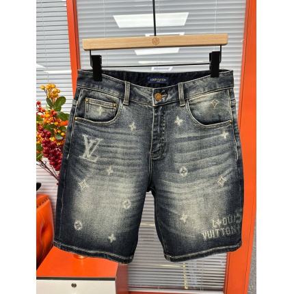 Cheap Louis Vuitton Jeans for Men in 212887, $75 USD- [IB212887] - Replica Louis Vuitton Short Jeans For Men