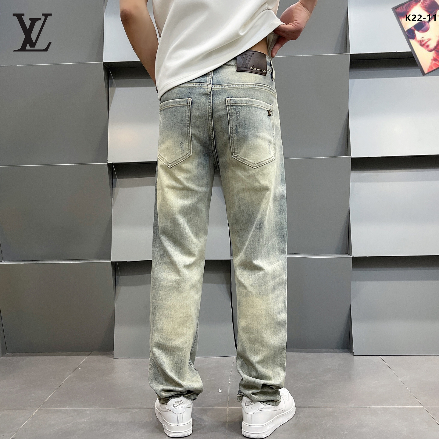 Cheap Louis Vuitton Jeans for Men in 208973, $50 USD- [IB208973] - Replica Louis Vuitton Jeans for Men