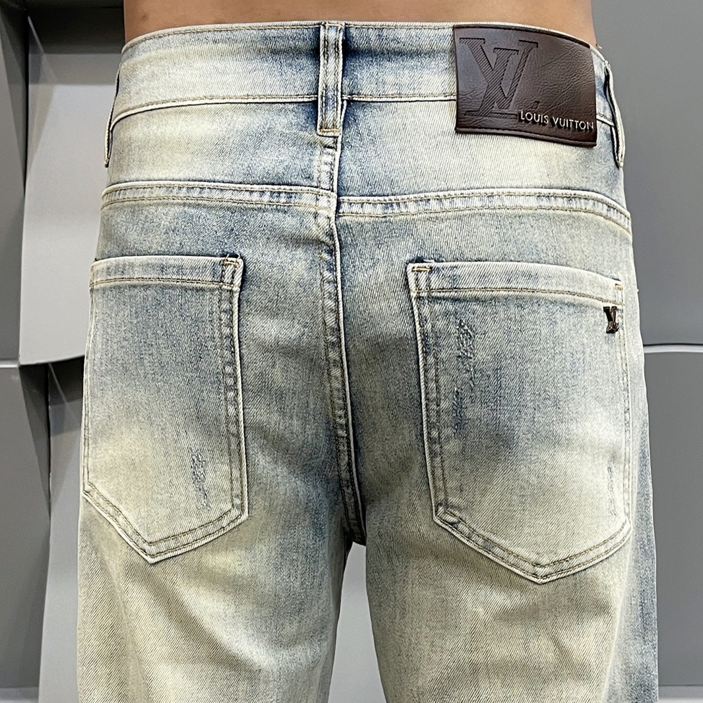 Cheap Louis Vuitton Jeans for Men in 208973, $50 USD- [IB208973] - Replica Louis Vuitton Jeans for Men