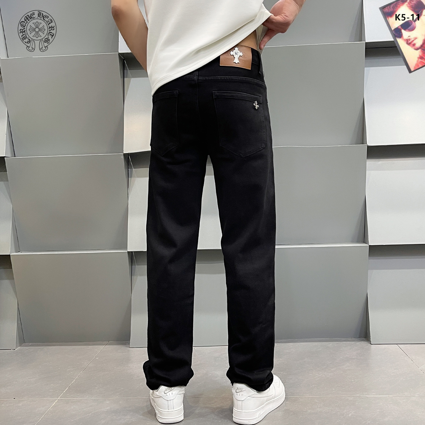 Cheap Chrome Hearts Jeans in 208974, $50 USD- [IB208974] - Replica Chrome Hearts Jeans