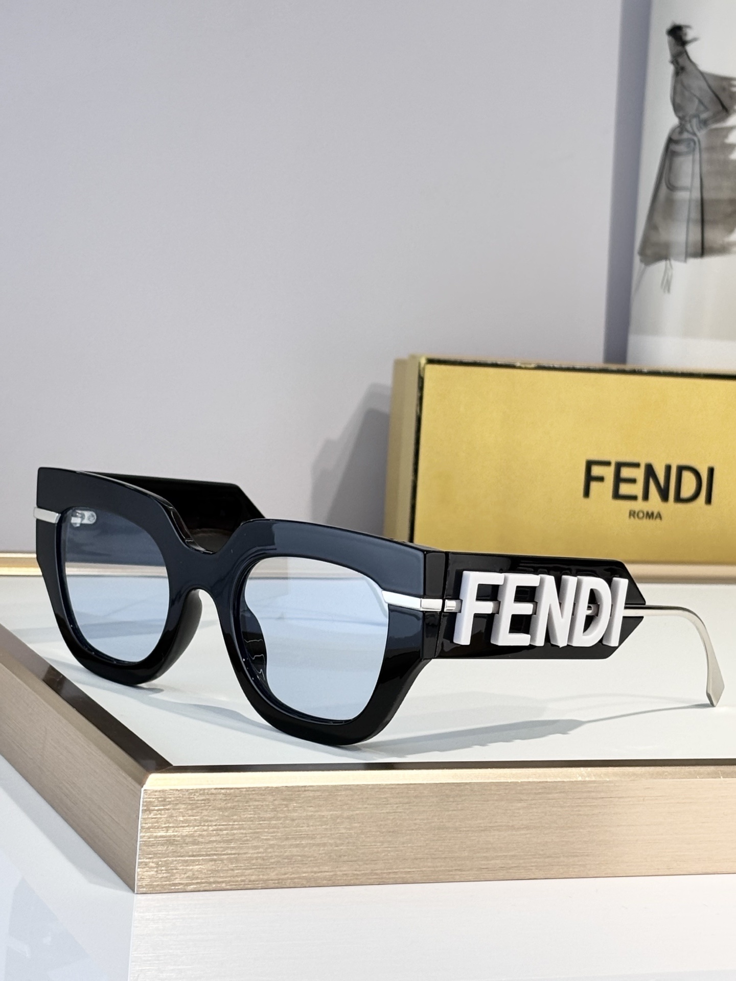 Cheap Fendi AAA quality Sunglasses in 209033, $45 USD- [IB209033] - Replica Fendi AAA quality Sunglasses