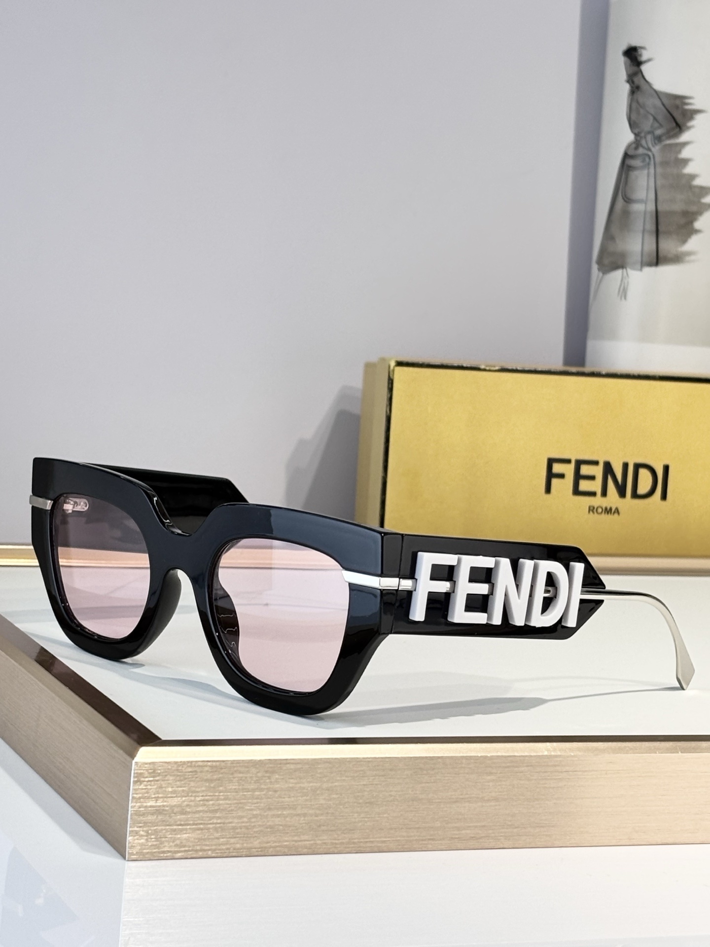Cheap Fendi AAA quality Sunglasses in 209034, $45 USD- [IB209034] - Replica Fendi AAA quality Sunglasses
