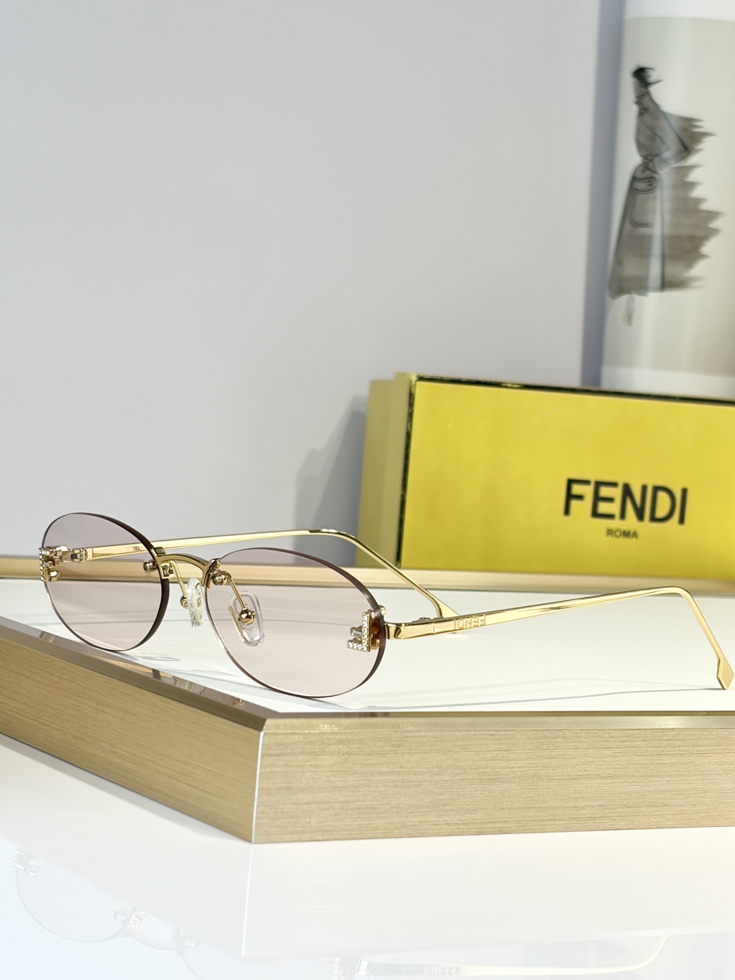 Cheap Fendi AAA quality Sunglasses in 209041, $45 USD- [IB209041] - Replica Fendi AAA quality Sunglasses