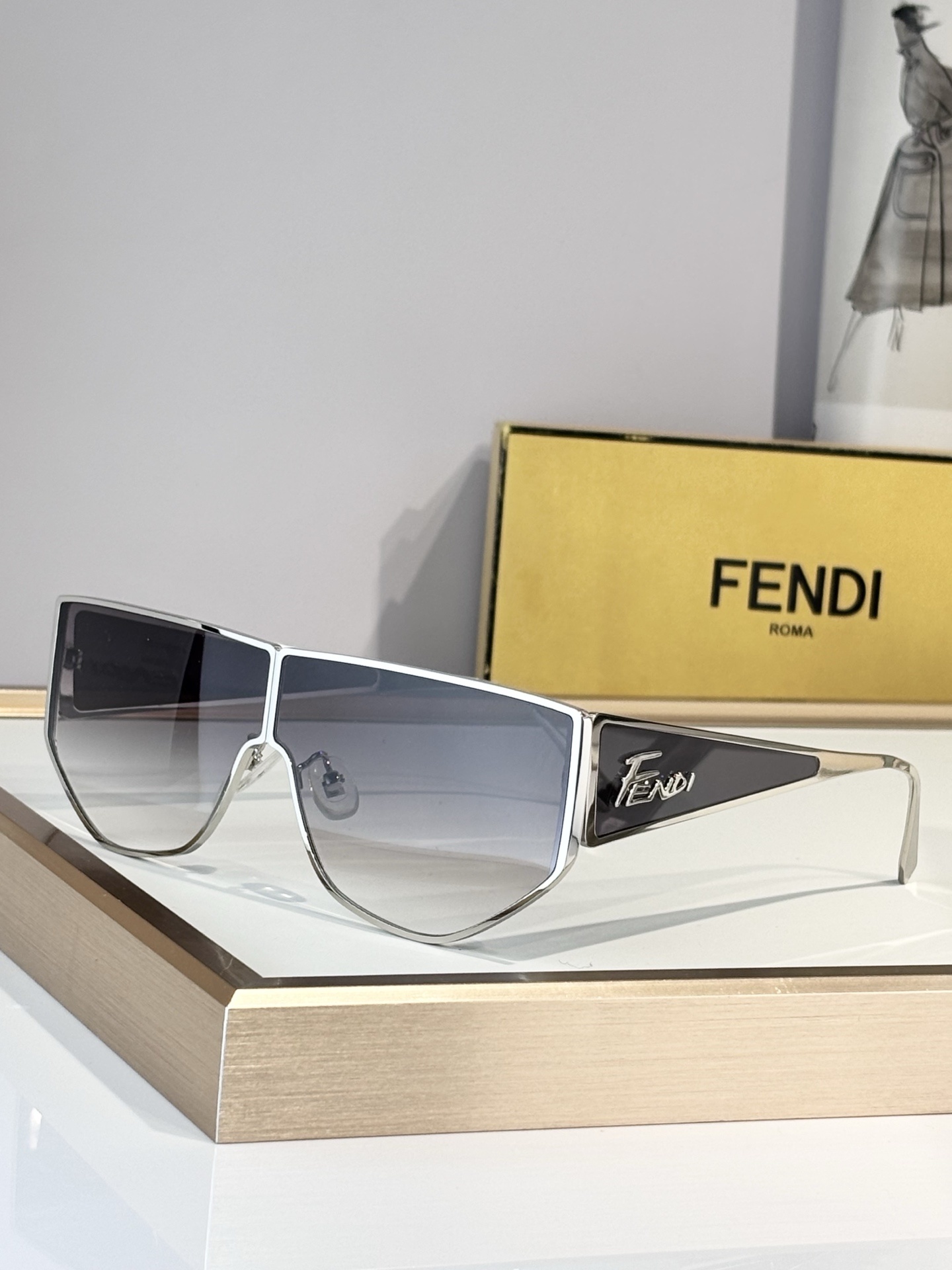 Cheap Fendi AAA quality Sunglasses in 209054, $45 USD- [IB209054] - Replica Fendi AAA quality Sunglasses