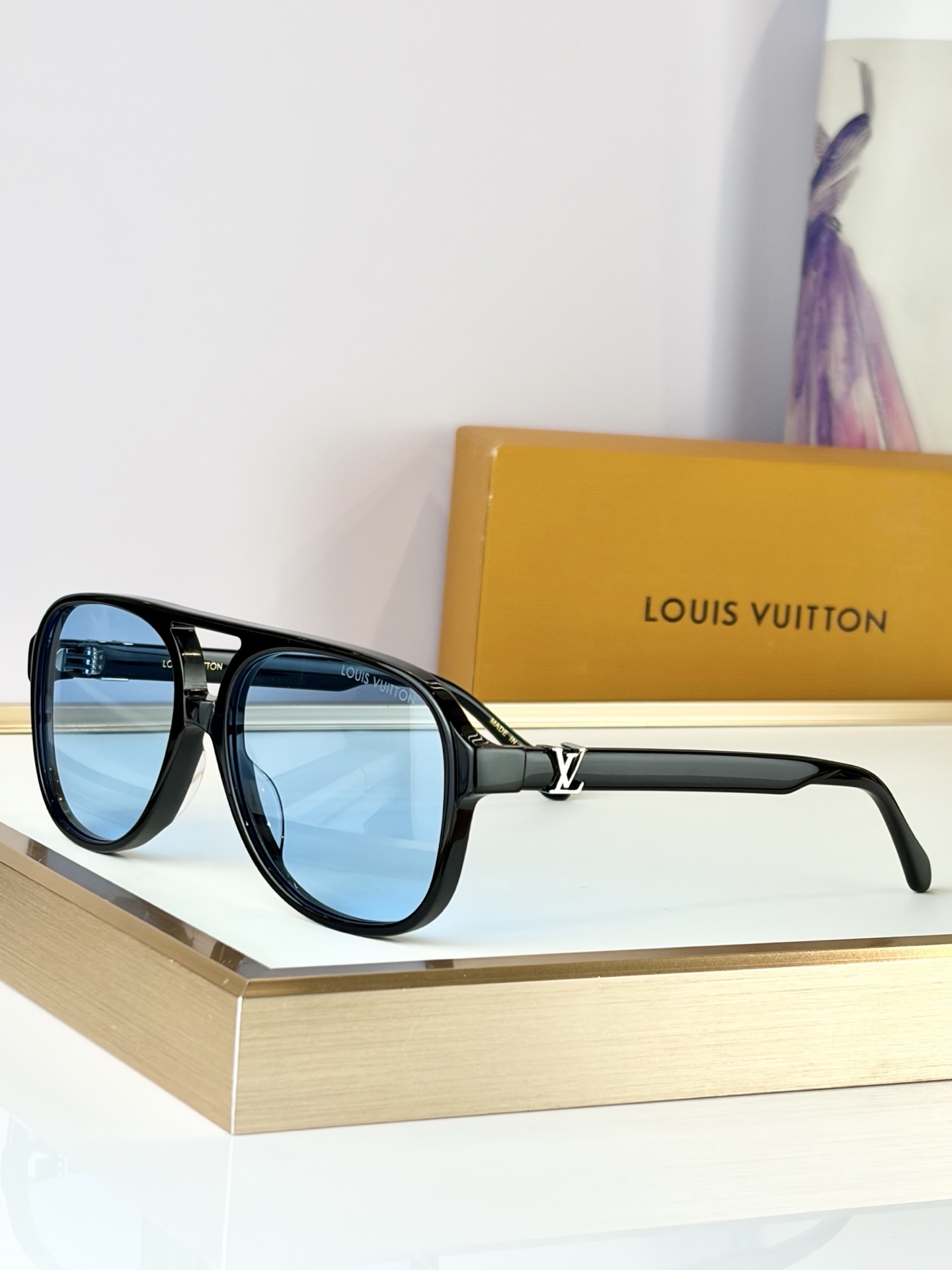 Cheap Louis Vuitton AAA quality Sunglasses in 209073, $45 USD- [IB209073] - Replica Louis Vuitton AAA Quality Sunglasses