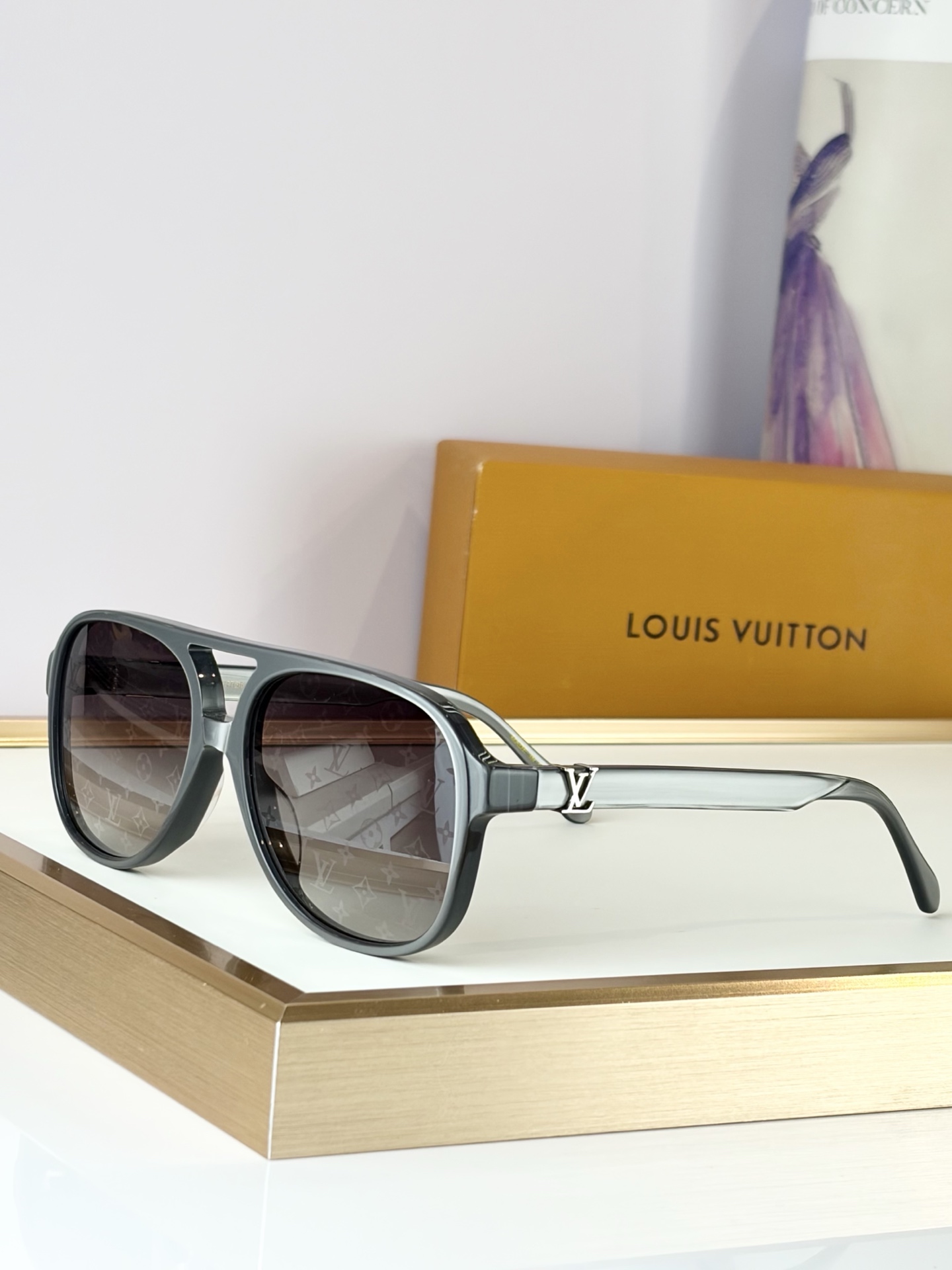 Cheap Louis Vuitton AAA quality Sunglasses in 209074, $45 USD- [IB209074] - Replica Louis Vuitton AAA Quality Sunglasses