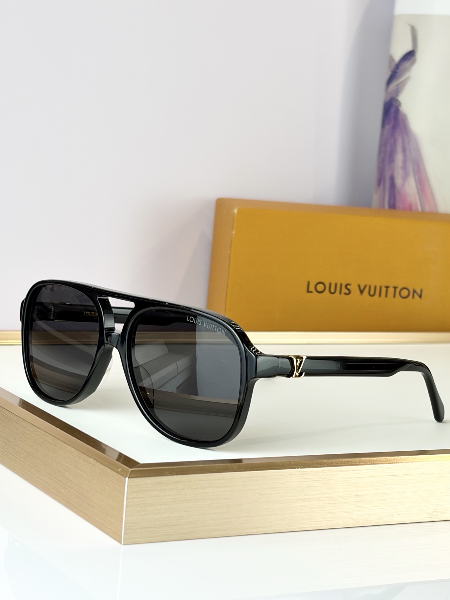 Cheap Louis Vuitton AAA quality Sunglasses in 209076, $45 USD- [IB209076] - Replica Louis Vuitton AAA Quality Sunglasses