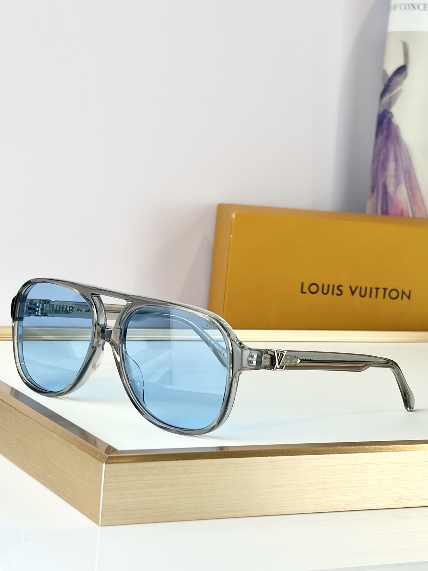 Cheap Louis Vuitton AAA quality Sunglasses in 209078, $45 USD- [IB209078] - Replica Louis Vuitton AAA Quality Sunglasses