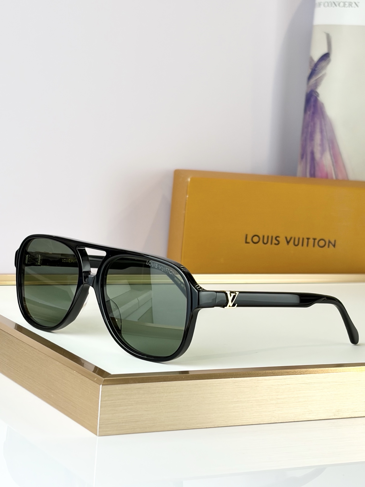 Cheap Louis Vuitton AAA quality Sunglasses in 209079, $45 USD- [IB209079] - Replica Louis Vuitton AAA Quality Sunglasses