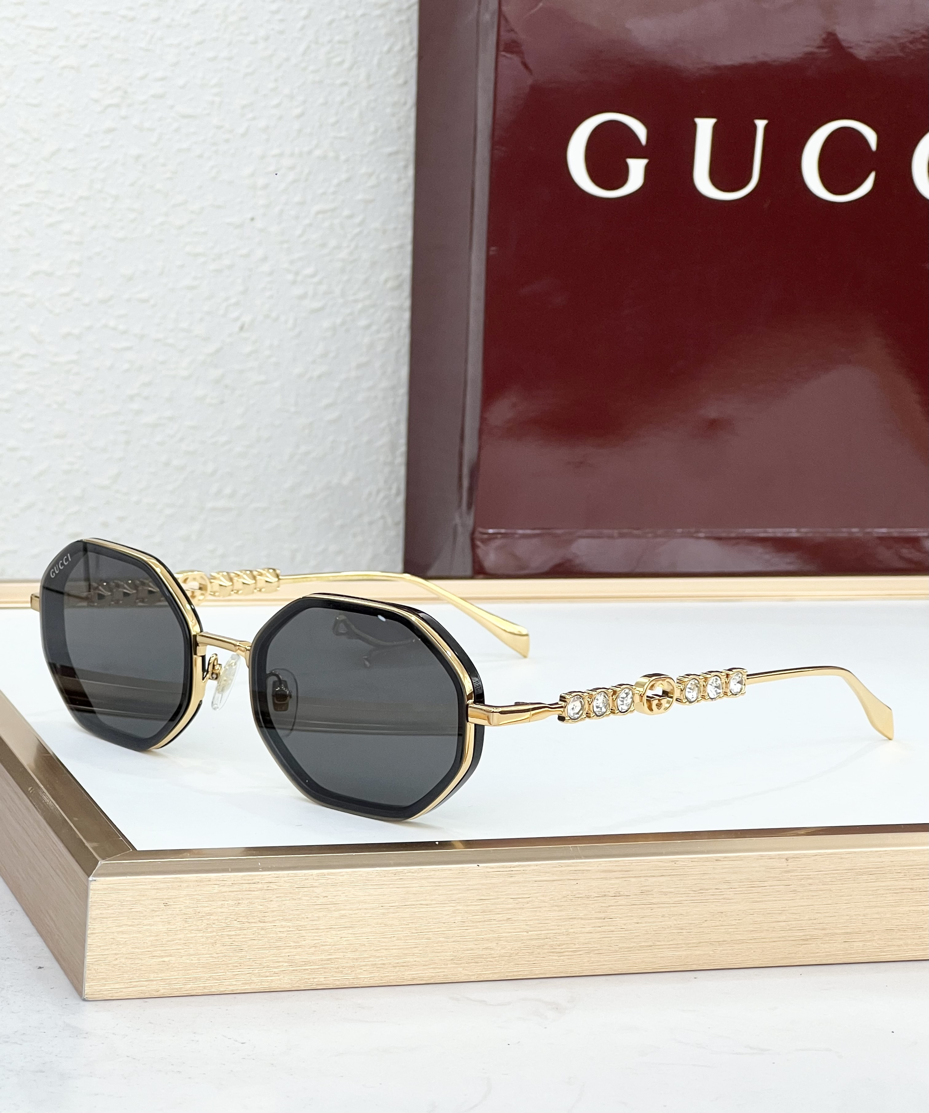Cheap Gucci AAA Quality Sunglasses in 209163, $45 USD- [IB209163] - Replica Gucci AAA Quality Sunglasses