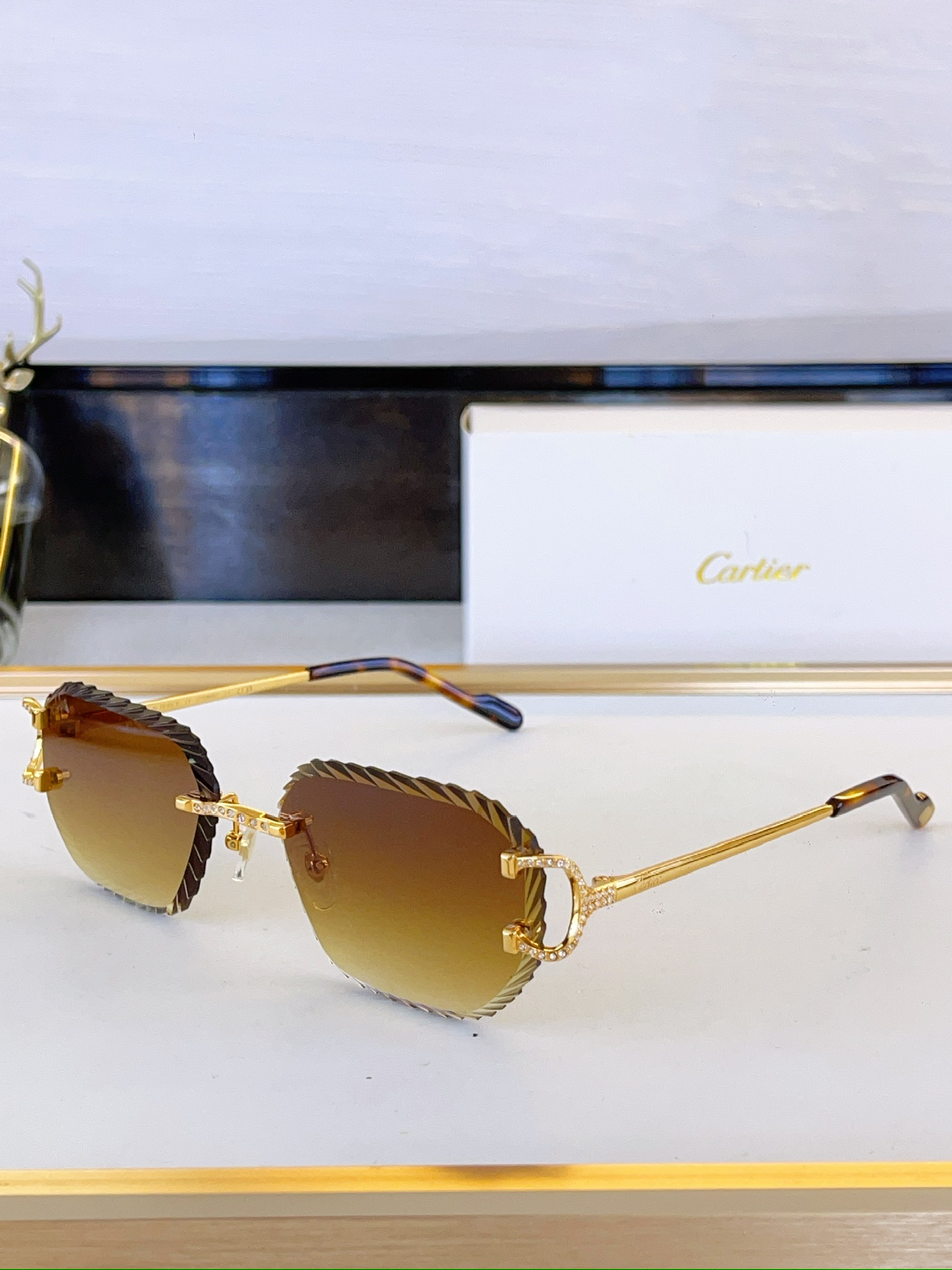 Cheap Cartier AAA Quality Sunglasses in 209240, $45 USD- [IB209240] - Replica Cartier AAA Quality Sunglasses