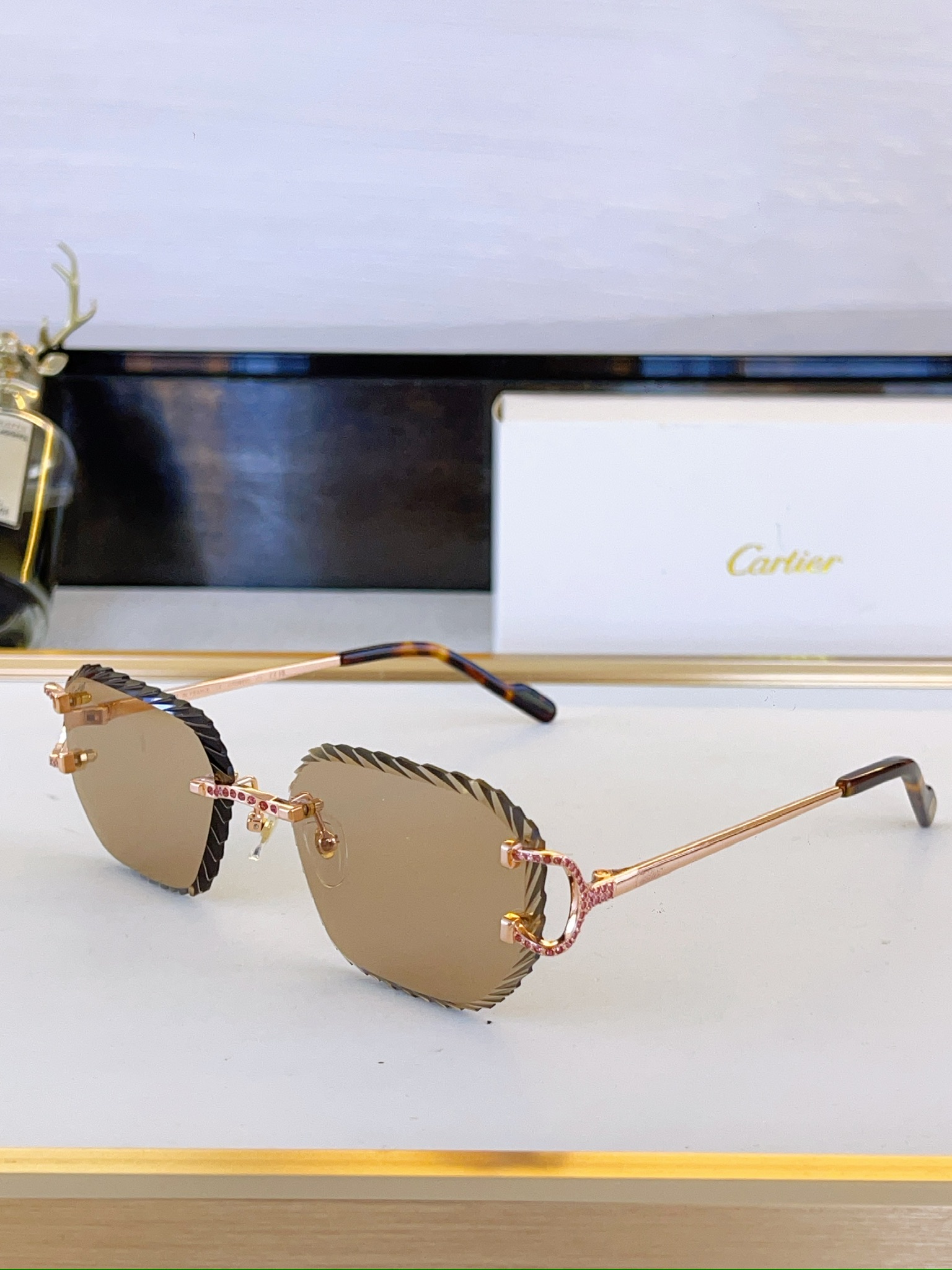 Cheap Cartier AAA Quality Sunglasses in 209241, $45 USD- [IB209241] - Replica Cartier AAA Quality Sunglasses