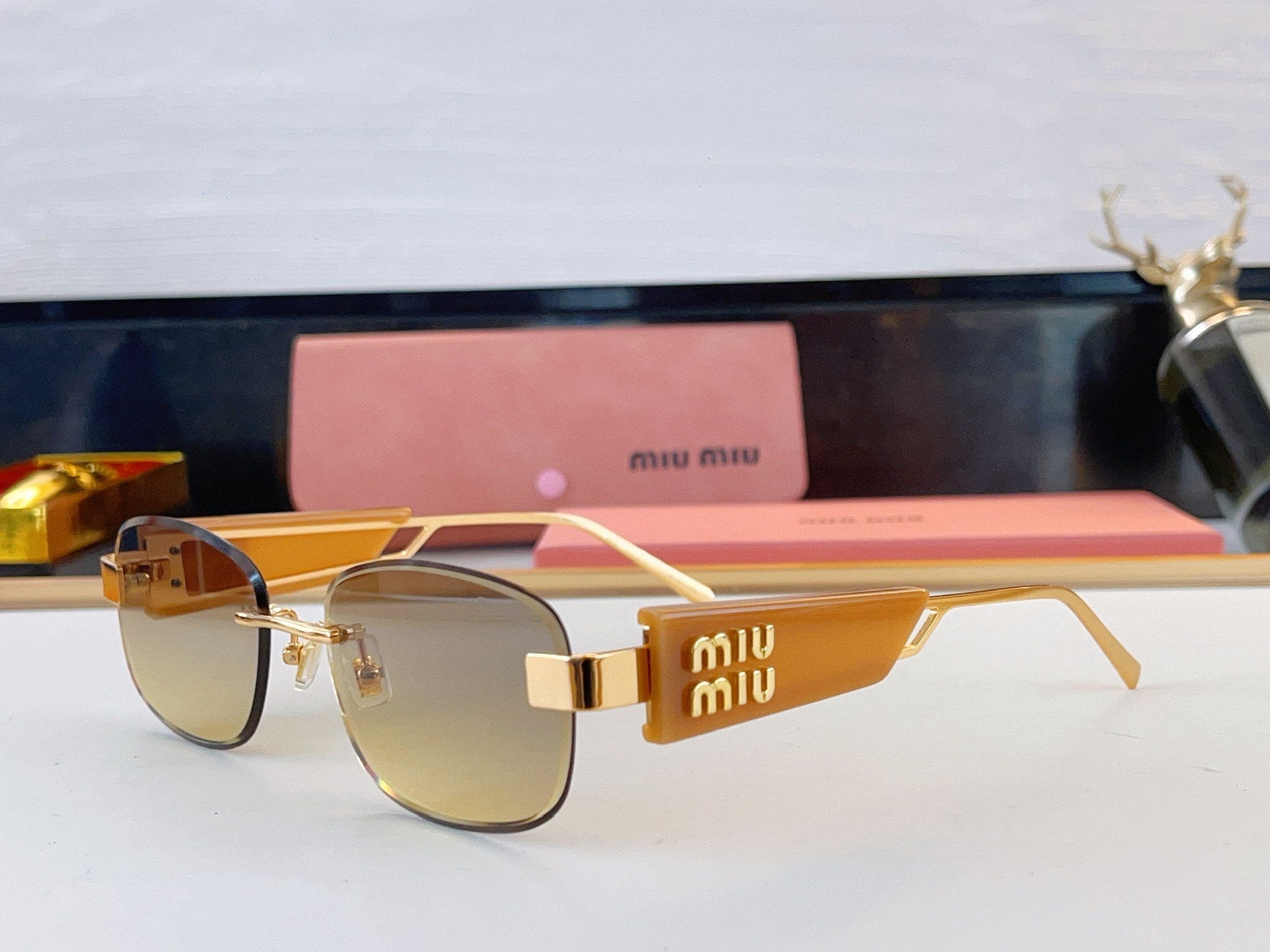 Cheap MiuMiu AAA quality Glasses in 209369, $45 USD- [IB209369] - Replica MiuMiu AAA quality Glasses