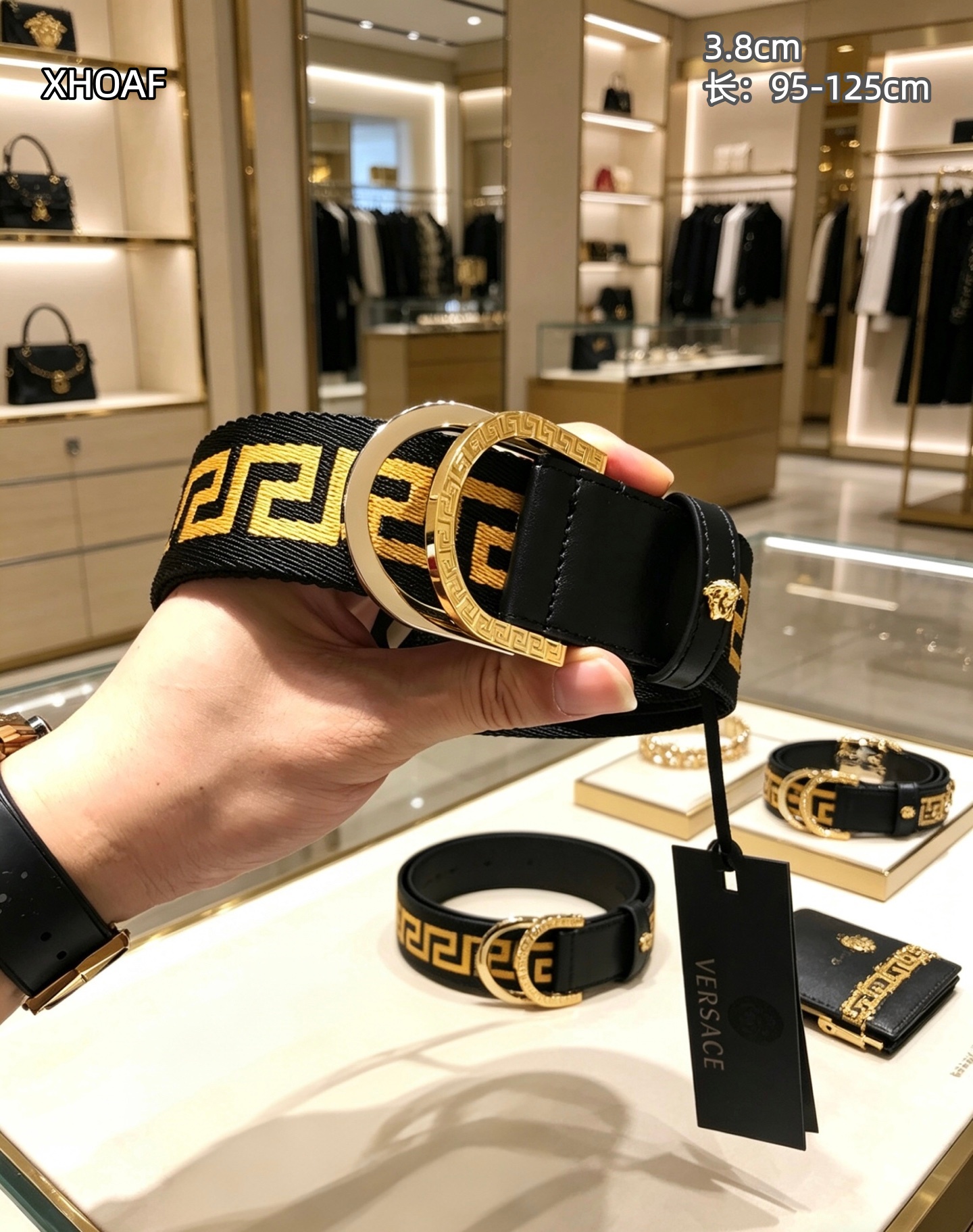 Cheap Versace AAA Quality  Belts in 209842, $60 USD- [IB209842] - Replica Versace AAA Quality  Belts
