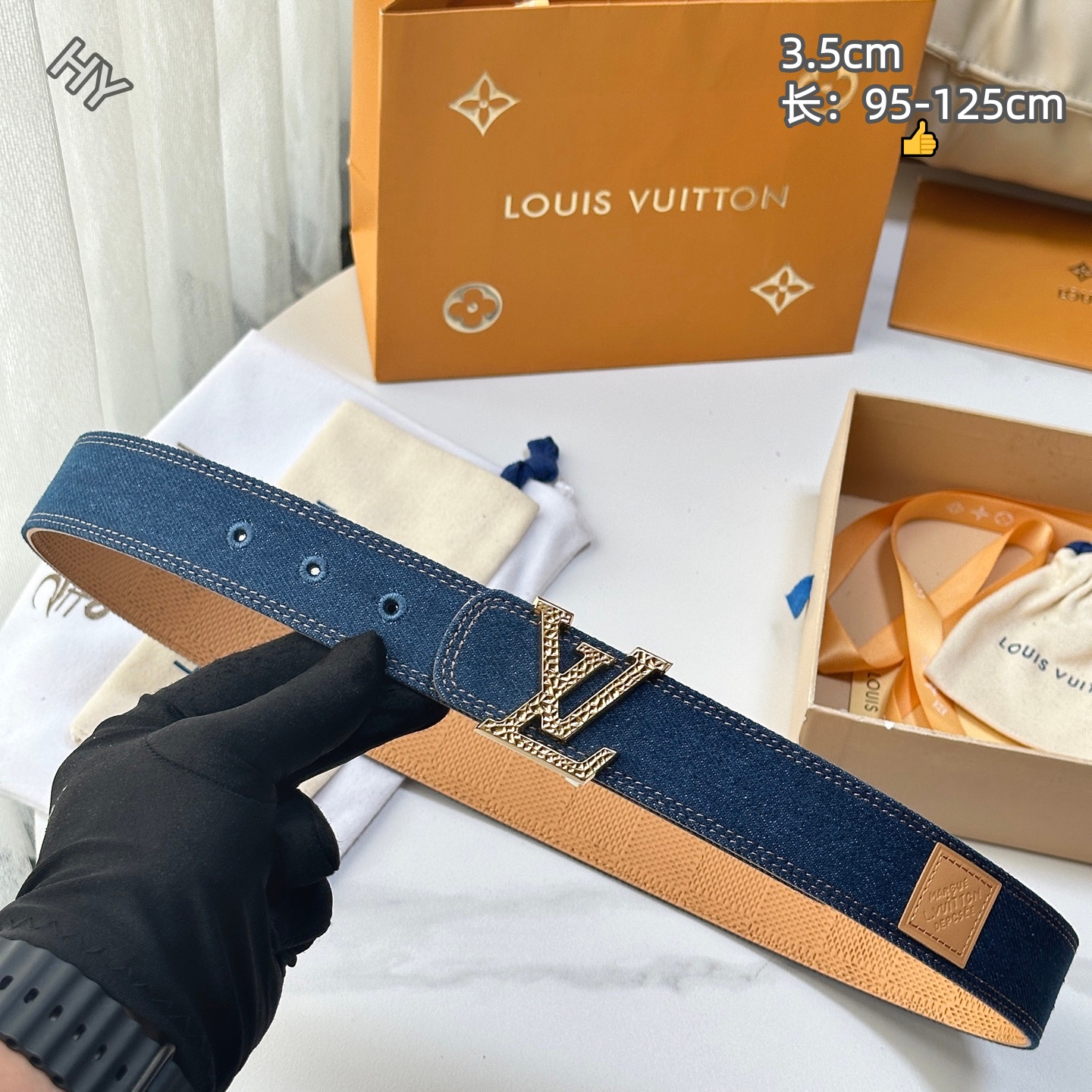 Cheap Louis Vuitton AAA Belts in 210028, $55 USD- [IB210028] - Replica Louis Vuitton AAA Belts