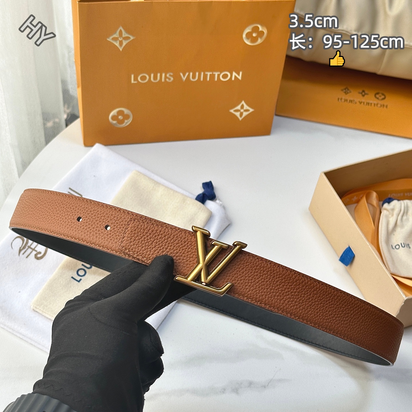 Cheap Louis Vuitton AAA Belts in 210043, $55 USD- [IB210043] - Replica Louis Vuitton AAA Belts