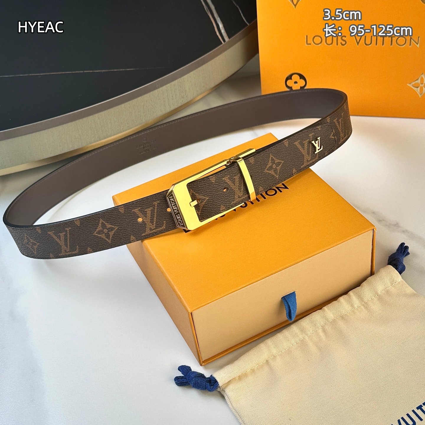 Cheap Louis Vuitton AAA Belts in 210078, $55 USD- [IB210078] - Replica Louis Vuitton AAA Belts