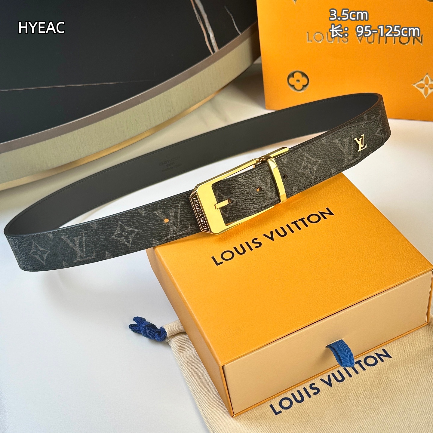 Cheap Louis Vuitton AAA Belts in 210080, $55 USD- [IB210080] - Replica Louis Vuitton AAA Belts