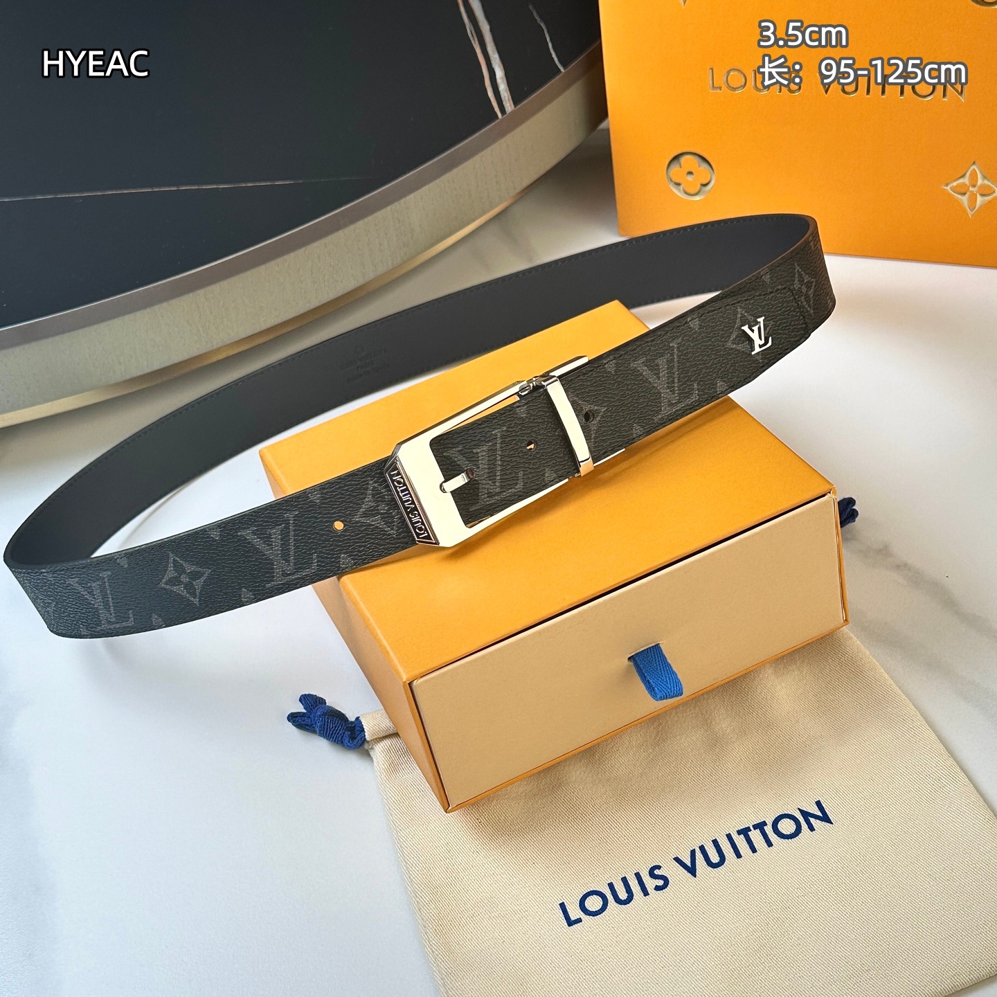 Cheap Louis Vuitton AAA Belts in 210081, $55 USD- [IB210081] - Replica Louis Vuitton AAA Belts