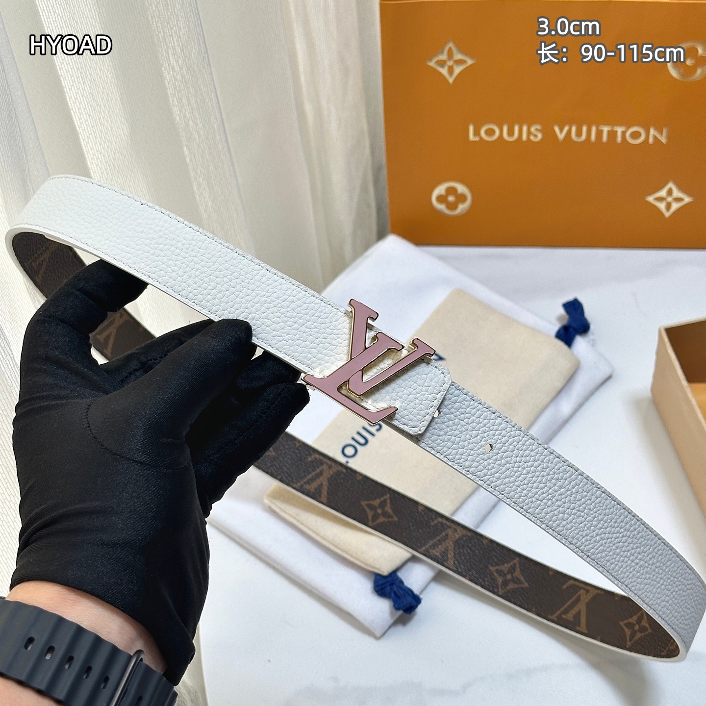 Cheap Louis Vuitton AAA Belts in 210090, $55 USD- [IB210090] - Replica Louis Vuitton AAA Belts