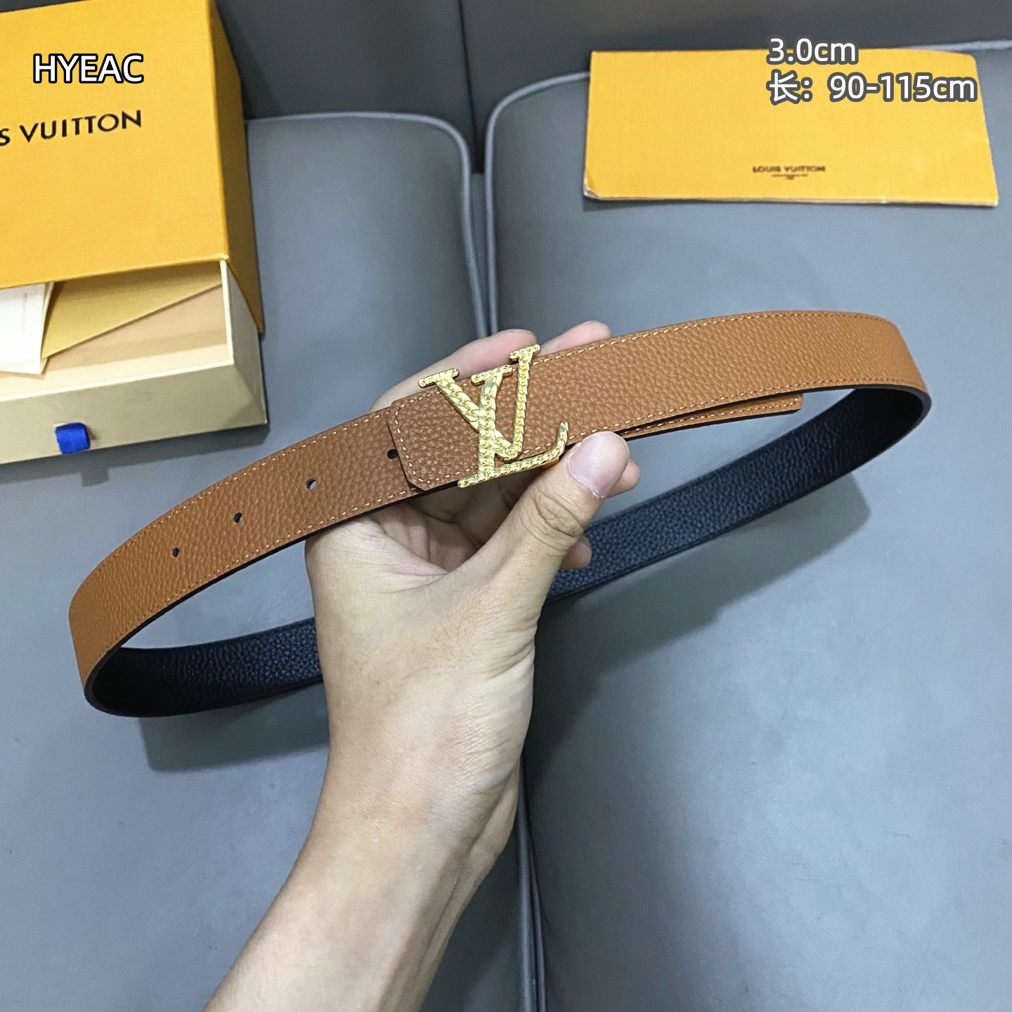 Cheap Louis Vuitton AAA Belts in 210109, $55 USD- [IB210109] - Replica Louis Vuitton AAA Belts