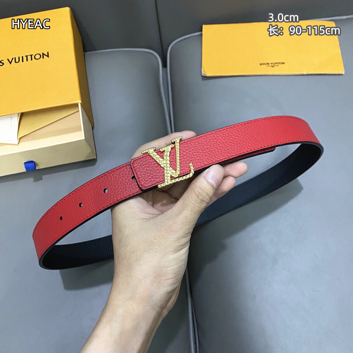 Cheap Louis Vuitton AAA Belts in 210110, $55 USD- [IB210110] - Replica Louis Vuitton AAA Belts
