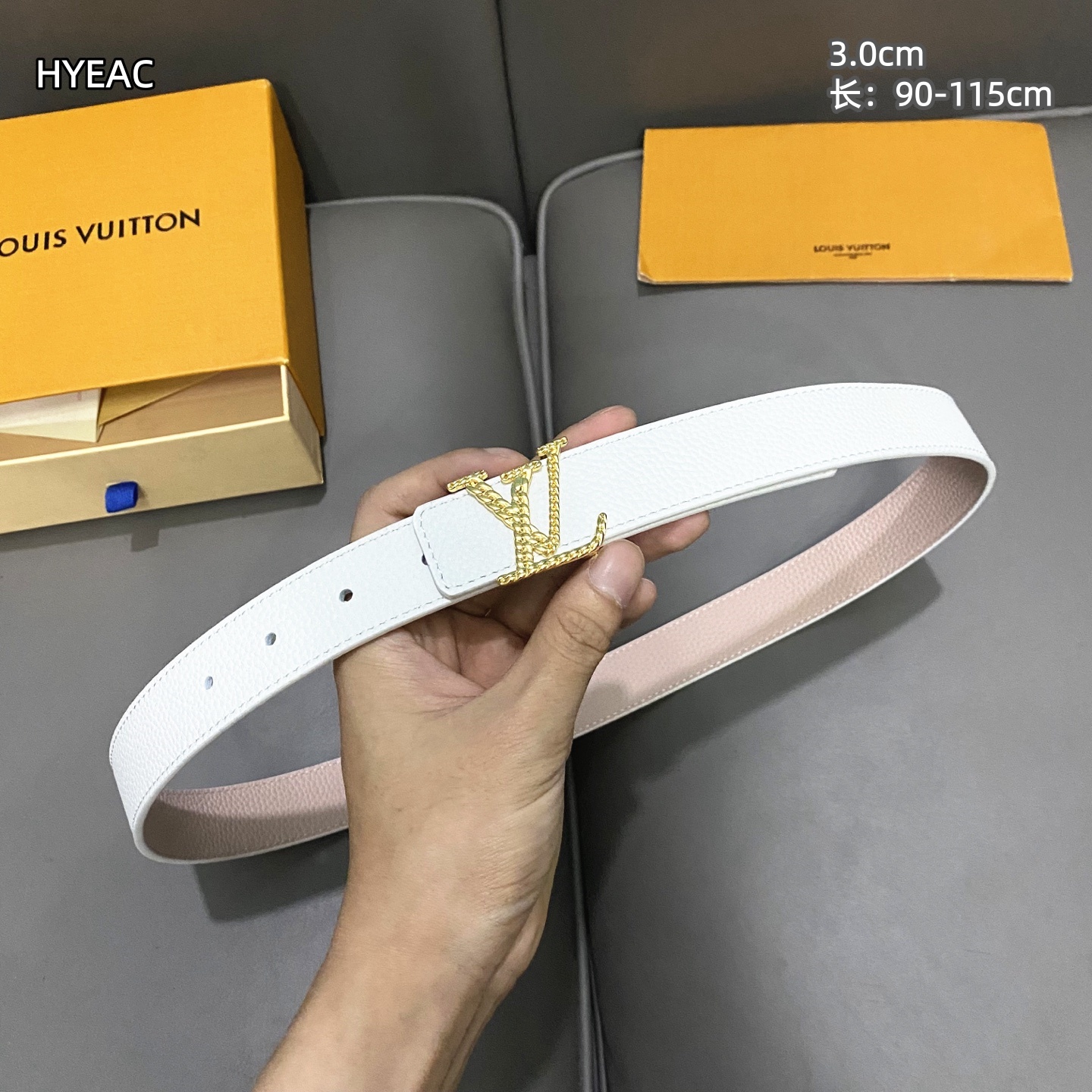 Cheap Louis Vuitton AAA Belts in 210111, $55 USD- [IB210111] - Replica Louis Vuitton AAA Belts