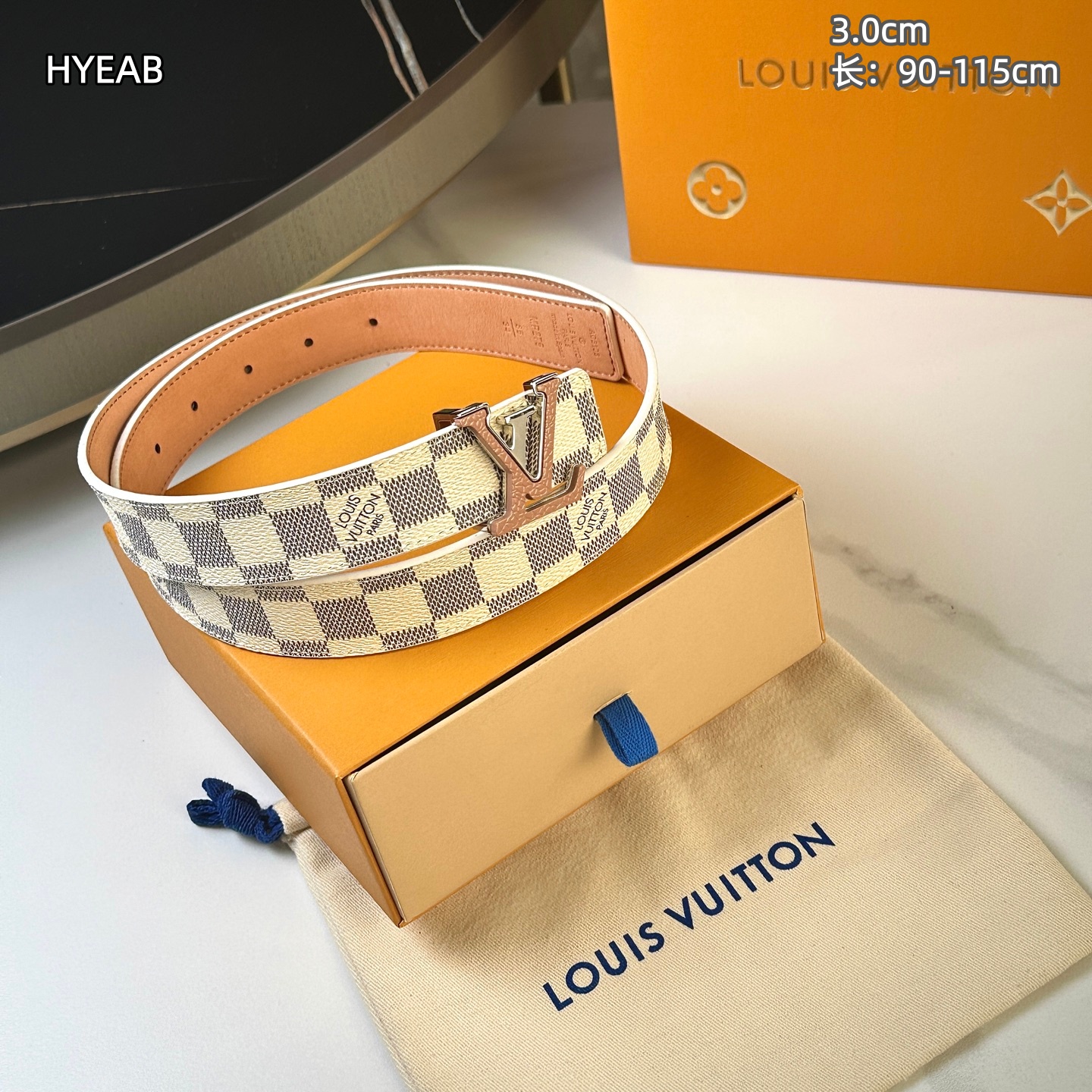 Cheap Louis Vuitton AAA Belts in 210116, $55 USD- [IB210116] - Replica Louis Vuitton AAA Belts