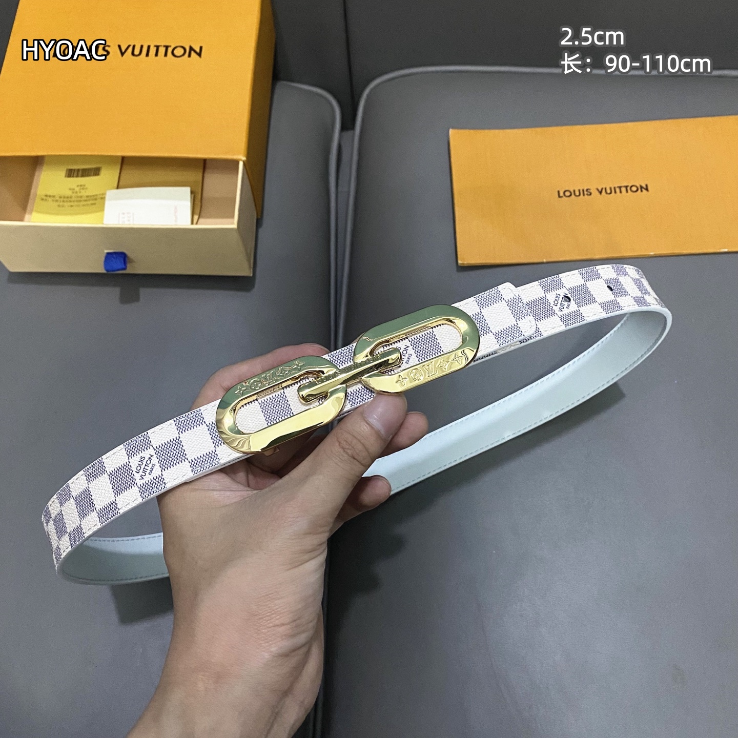 Cheap Louis Vuitton AAA Belts in 210117, $55 USD- [IB210117] - Replica Louis Vuitton AAA Belts