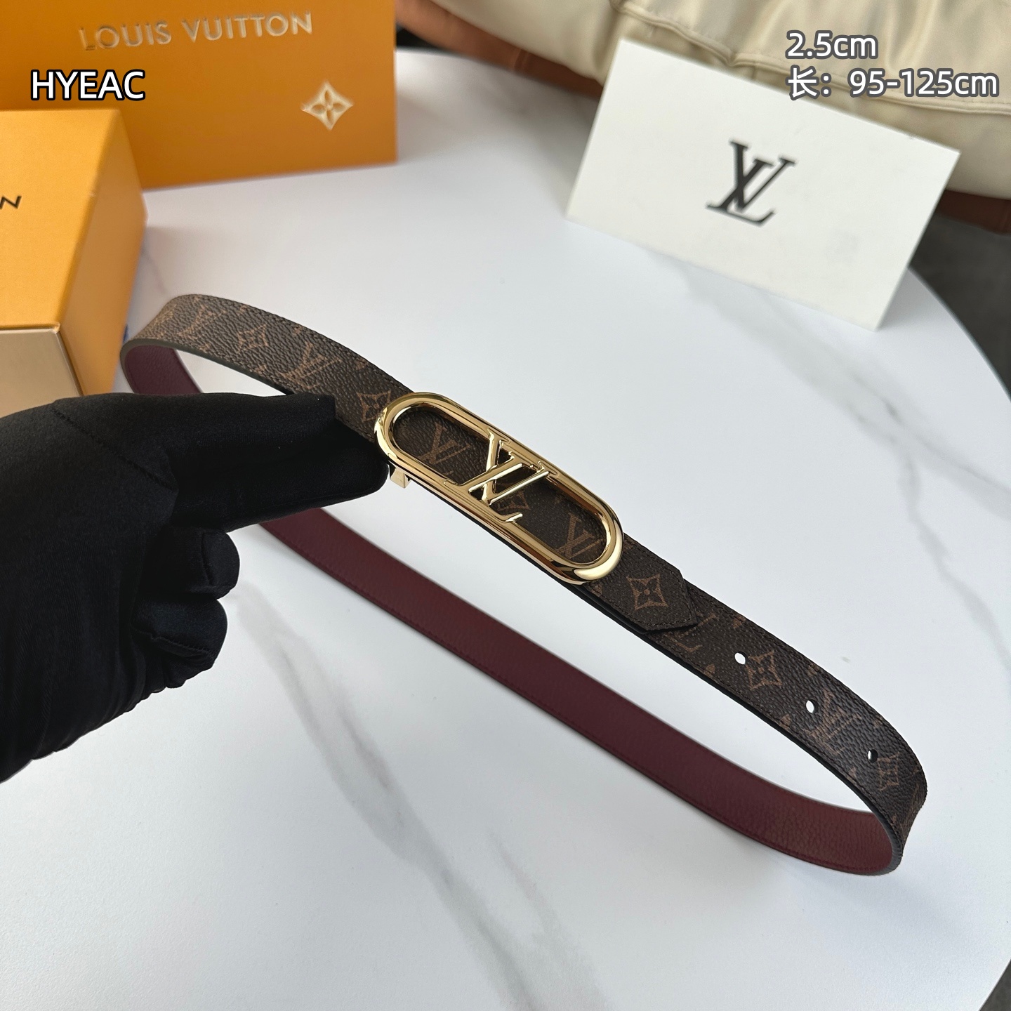 Cheap Louis Vuitton AAA Belts in 210121, $55 USD- [IB210121] - Replica Louis Vuitton AAA Belts