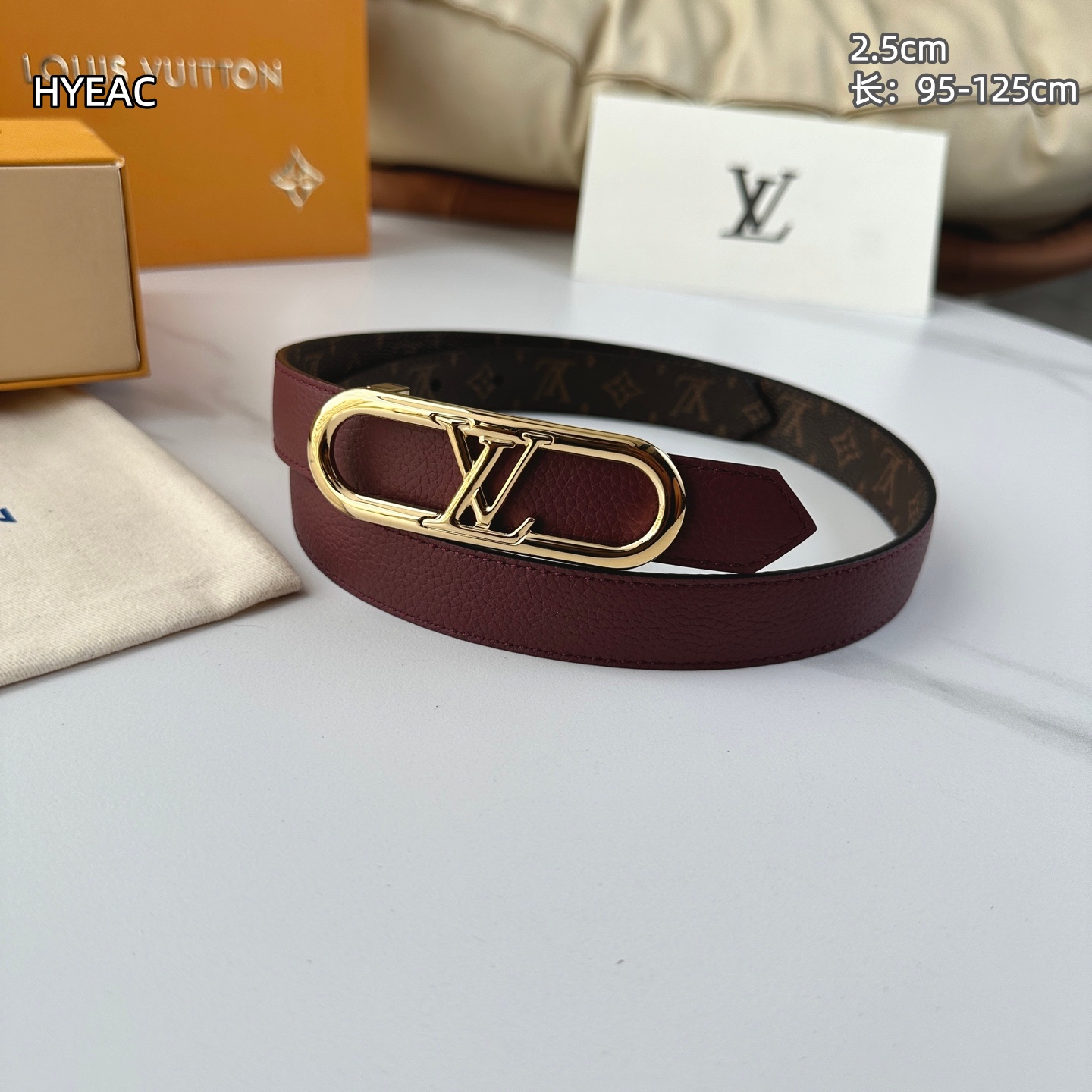 Cheap Louis Vuitton AAA Belts in 210122, $55 USD- [IB210122] - Replica Louis Vuitton AAA Belts